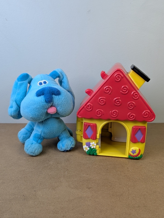 Blues Clues Other - Vintage Blues Clues Plush Dog & Mini Playhouse 1998 - 2000